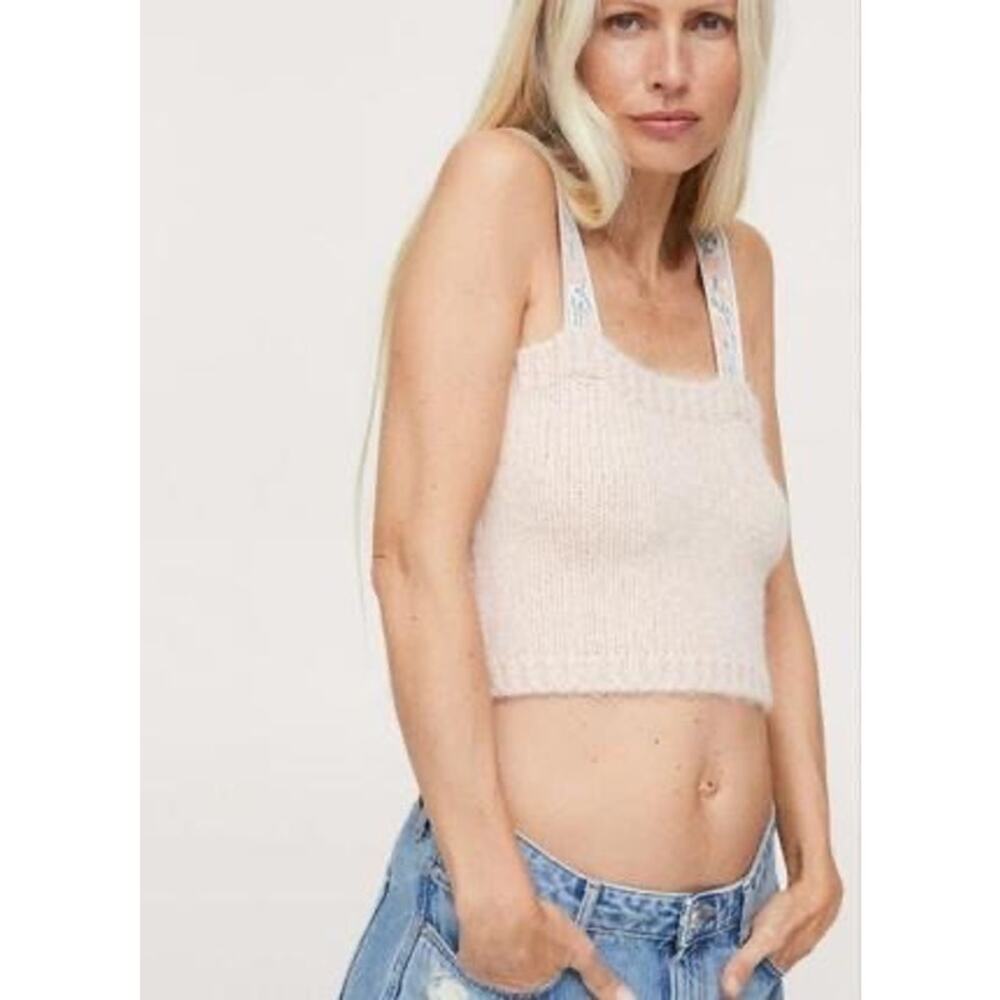 Mango Matilda Knitted Cropped top